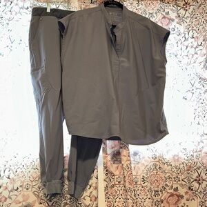 Vapor Blue Figs Scrub Set XL